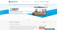 Desktop Screenshot of carat.technodat.cz